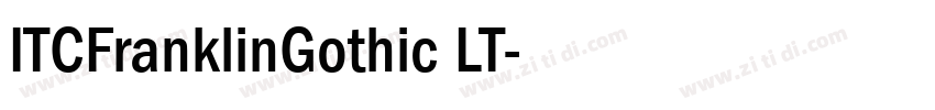ITCFranklinGothic LT字体转换
